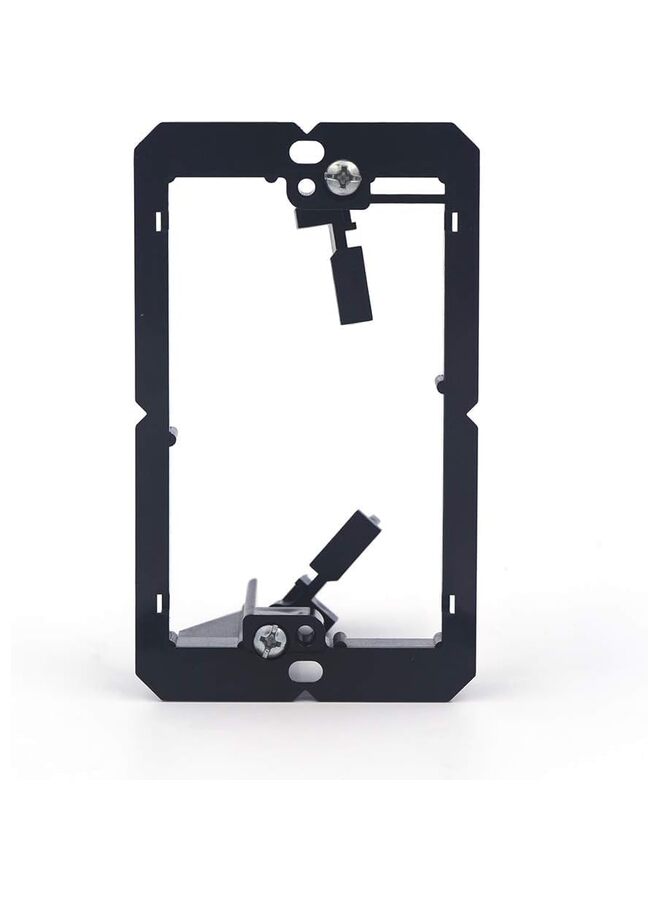 5 قطع من دعامات التثبيت منخفضة الجهد (مجموعة واحدة، عبوة من 5 قطع) للوحة الحائط ذات المجموعة الواحدة، وأسلاك الهاتف، وكابلات الشبكة، والكابلات المحورية، وكابلات مكبر الصوت، باللون الأسود - Image 4