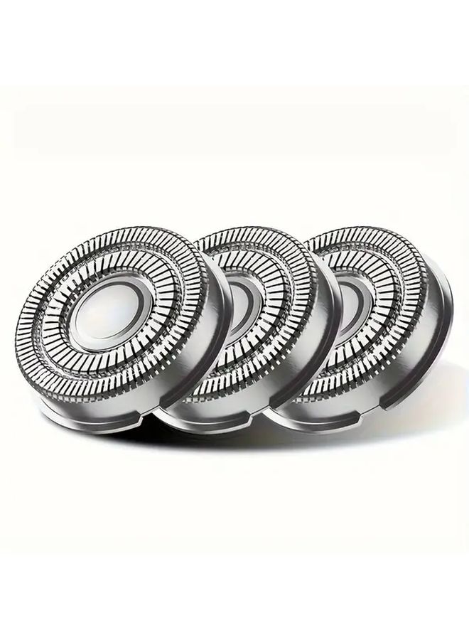 3 Pack Replacement Blades For Electric Shavers Durable Mesh Design For Precision Trimming - Image 1