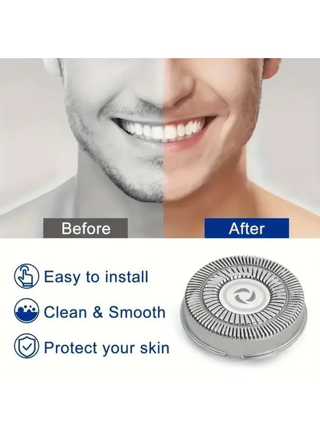 3 Pack Replacement Blades For Electric Shavers Durable Mesh Design For Precision Trimming - Image 5