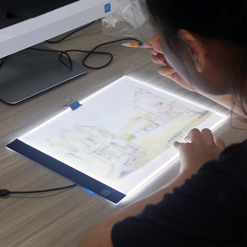 cheekyglo Portable Tracing Drawing Pad Lighting - Ultra-Thin Adjustable USB Power Artcraft LED Trace Light Pad for Adult Kids Beginners in Painting,Sketching (A5) - Image 1