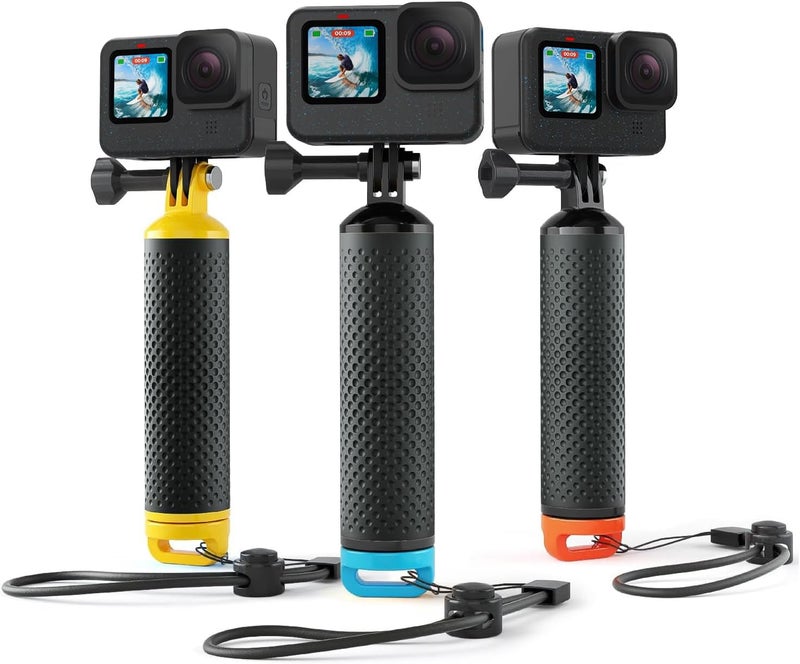 Sametop Floating Handle Grip Floaty Stick Waterproof Handler Accessory Compatible with GoPro Hero 13, 12, 11, 10, 9, 8, 7, 6, 5, 4, Session, 3+, 3, Hero(2018), Max, DJI Osmo Action Cameras (Blue) - Image 1
