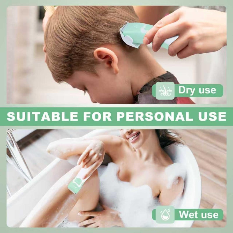 FBO bikini trimmer kit,body hair and beard trimmer,baby hair clipper,kids hair clipper,Multi-function trimmer,wet and dry,Super Quiet,cordless,rechargeable,ceramic blades,sharp,durable,smooth,painless - Image 2