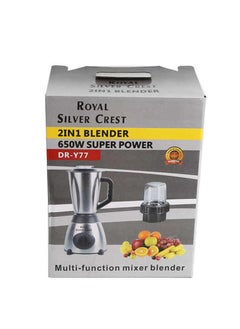 SILVER CREST High quality Silver crest 650W Stainless steel Max 2000ml 2 In1 Blender with Grinder for home use  - Image 2