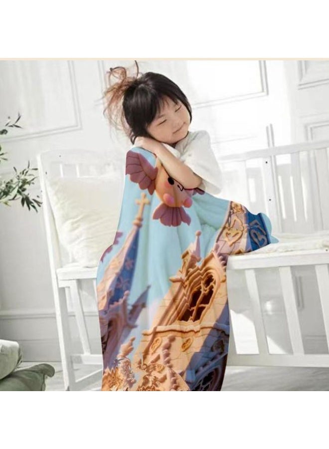 general Baby and children's cartoon flannel thin blanket (warm and comfortable, suitable for sleep, game use) 70cm*100cm