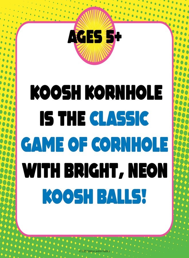 Koosh Kornhole, Set for Kids - Outdoor Toys for Boys and Girls, Perfect for Beginners, Preschool Toys, Easy Storage, 6 Koosh Balls Included, Ages 5+ - Image 3