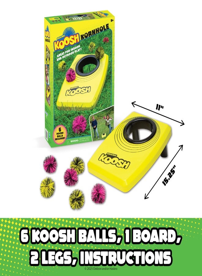 Koosh Kornhole, Set for Kids - Outdoor Toys for Boys and Girls, Perfect for Beginners, Preschool Toys, Easy Storage, 6 Koosh Balls Included, Ages 5+ - Image 2