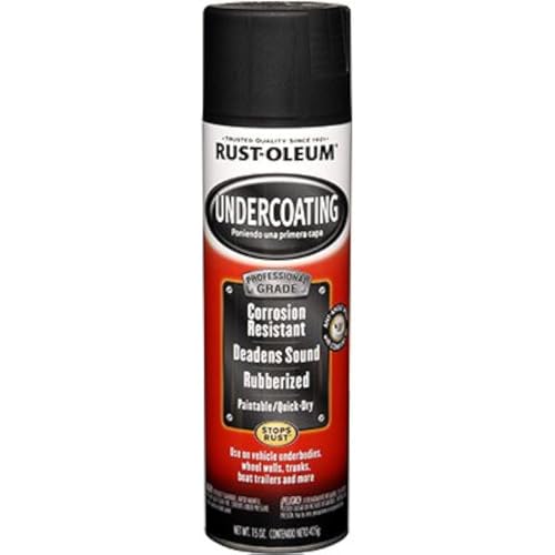 RUST-OLEUM رش طلاء مطاطي احترافي من راست-أوليوم 248656، 15 أونصة، أسود - Image 4