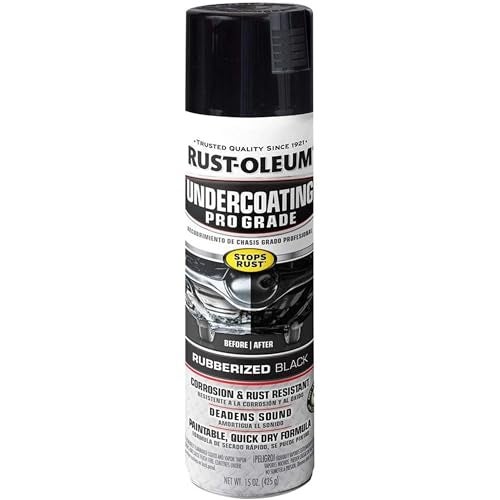 RUST-OLEUM رش طلاء مطاطي احترافي من راست-أوليوم 248656، 15 أونصة، أسود - Image 5