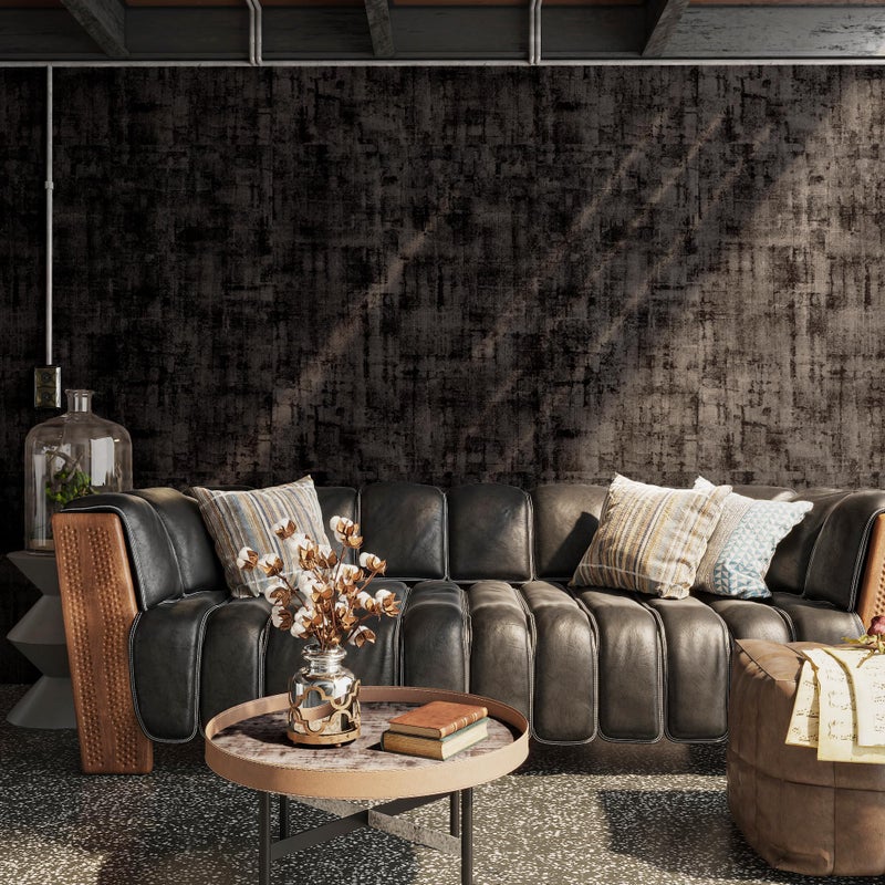 Grey Black Stained Concrete Contact Paper Dark Gray Cement Checkerboard Wallpaper Peel and Stick 16x354inch Air Guide Slot Design Matte Thick SelfAdhesive Countertop Paper Waterproof Vinyl Wrap