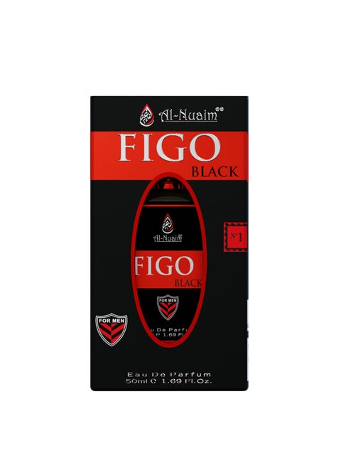 Al Nuaim Figo Black Eau De Parfum For Men - 50ml | Long Lasting Perfume | EDP Perfumes | Long Lasting Perfumes | Luxury Perfumes
