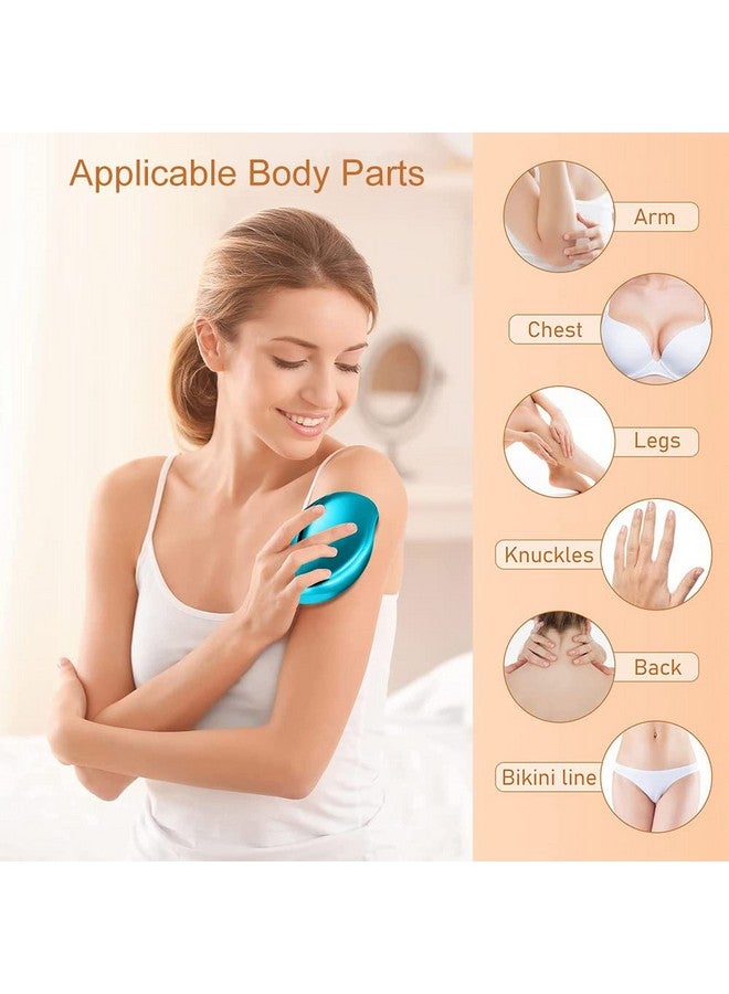 ديلشور مزيل الشعر الكريستالي للنساء والرجال، تقنية النقاط النانوية المطورة، ممحاة الشعر الكريستالية للنساء، قابلة لإعادة الاستخدام، حجر إزالة الشعر بدون ألم (متعدد الألوان) - Image 2