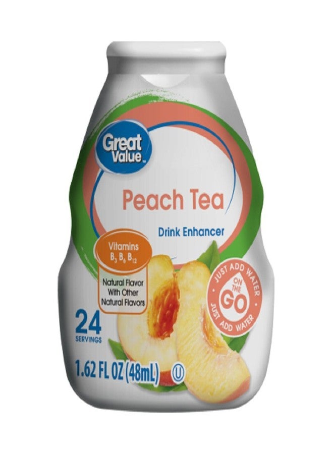 Great Value Pack of 7 - Great Value Drink Enhancer, Peach Tea, 1.62 fl oz - Image 2
