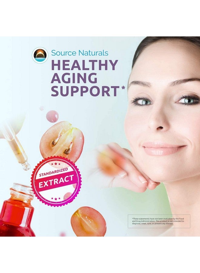 Source Naturals Resveratrol 100, for Heart and Healthy Aging* 100 mg - 120 Vegetarian Capsules - Image 4