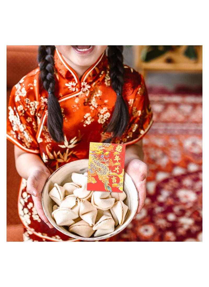 SYOSI - 2024 Year of The Dragon Red Packet New Year Red Packet Envelopes for Money Decorative Envelopes Chinese Red Envelope Paper Money Red Packets Dragon Year Red Pocket Cartoon, 30pcs - Image 1