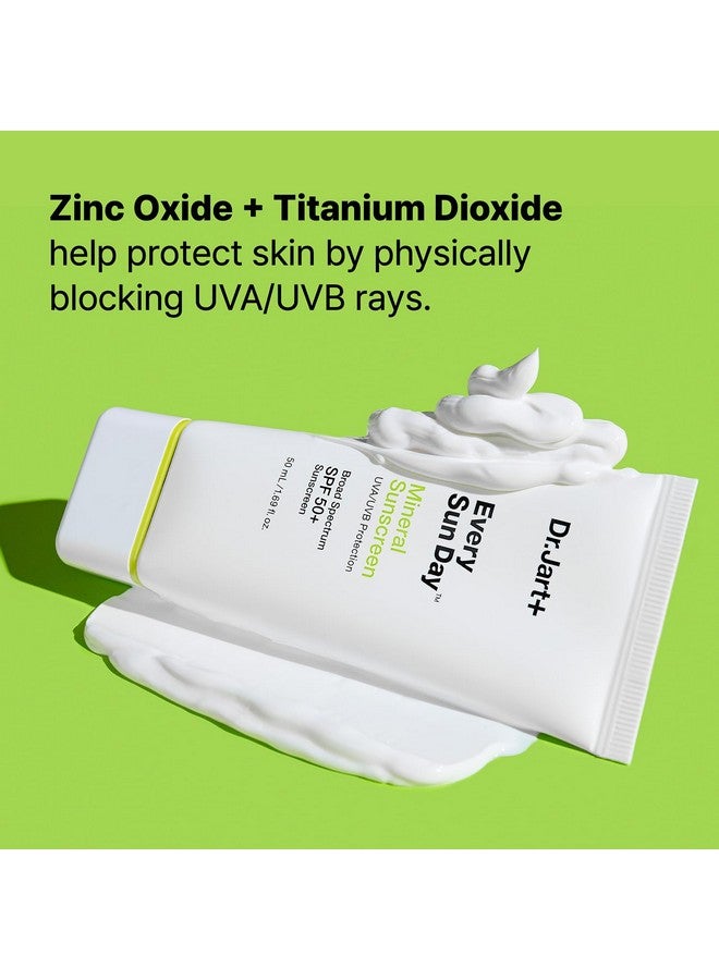 Dr.Jart+ Every Sun Day Mineral Sunscreen SPF 50+ for Face | Korean Skin Care, 1.69 Fl Oz - Image 3