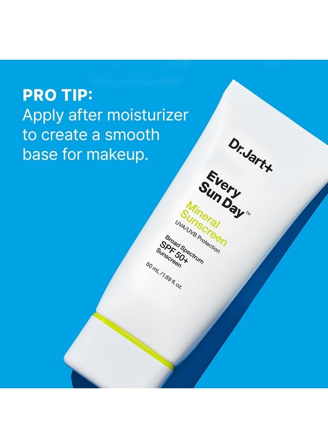 Dr.Jart+ Every Sun Day Mineral Sunscreen SPF 50+ for Face | Korean Skin Care, 1.69 Fl Oz - Image 4