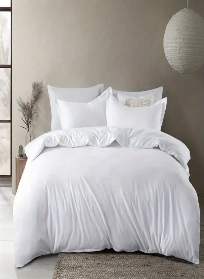 Cadrica 6-Piece Duvet Cover Set – Ultra-Soft, Premium Bedding Set with 1 Quilt Cover, 1 Fitted Sheet, and 4 Pillowcases – Luxurious, Breathable, and Wrinkle-Resistant – Queen Size - Image 2