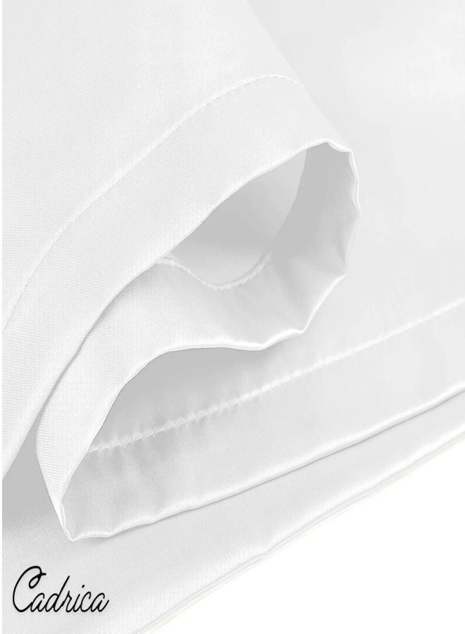 Cadrica 6-Piece Duvet Cover Set – Ultra-Soft, Premium Bedding Set with 1 Quilt Cover, 1 Fitted Sheet, and 4 Pillowcases – Luxurious, Breathable, and Wrinkle-Resistant – Queen Size - Image 4