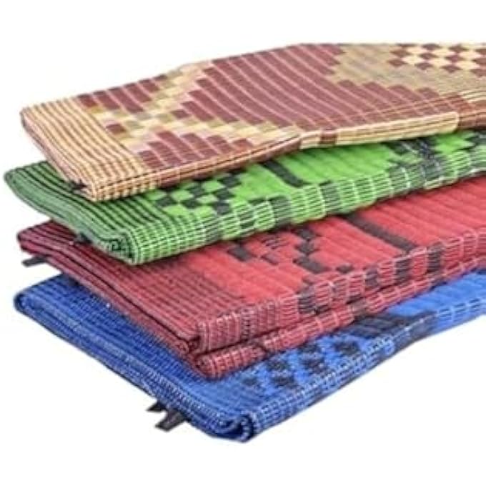 rayihni حصير السقر | حصير قابل للطي للسفر | حصير نزهة خارجي | حصير عربي قابل للطي (2X3 متر) حصير مجلس | حصير شاطئ بلاستيكي | حصير تخييم خارجي | حصير يوغا، حصير صلاة (متعدد الألوان) - Image 2