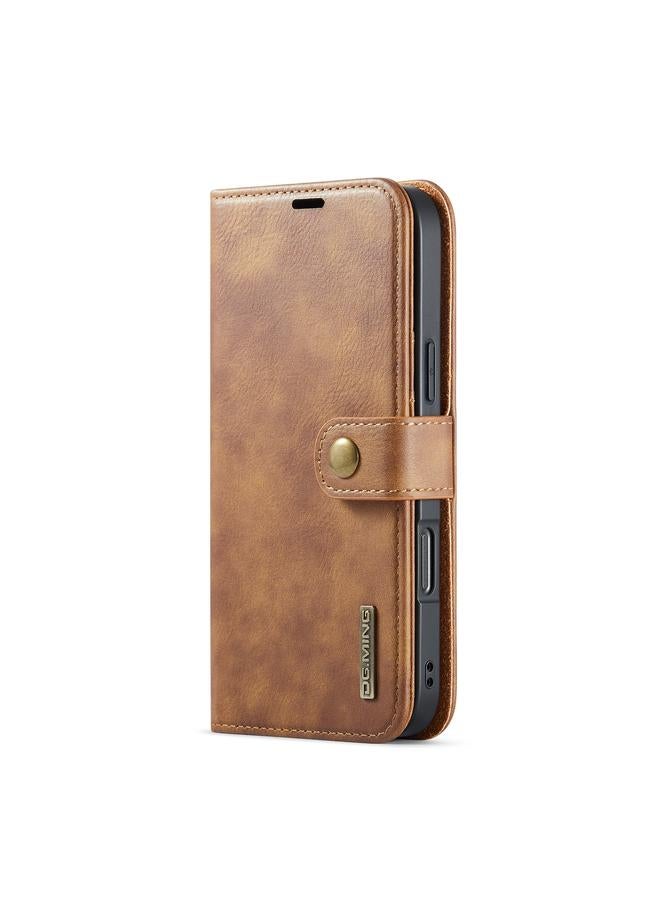 Dg Ming Case For iPhone 16 Pro Crazy Horse Texture Detachable Magnetic Leather Phone Case - Image 2