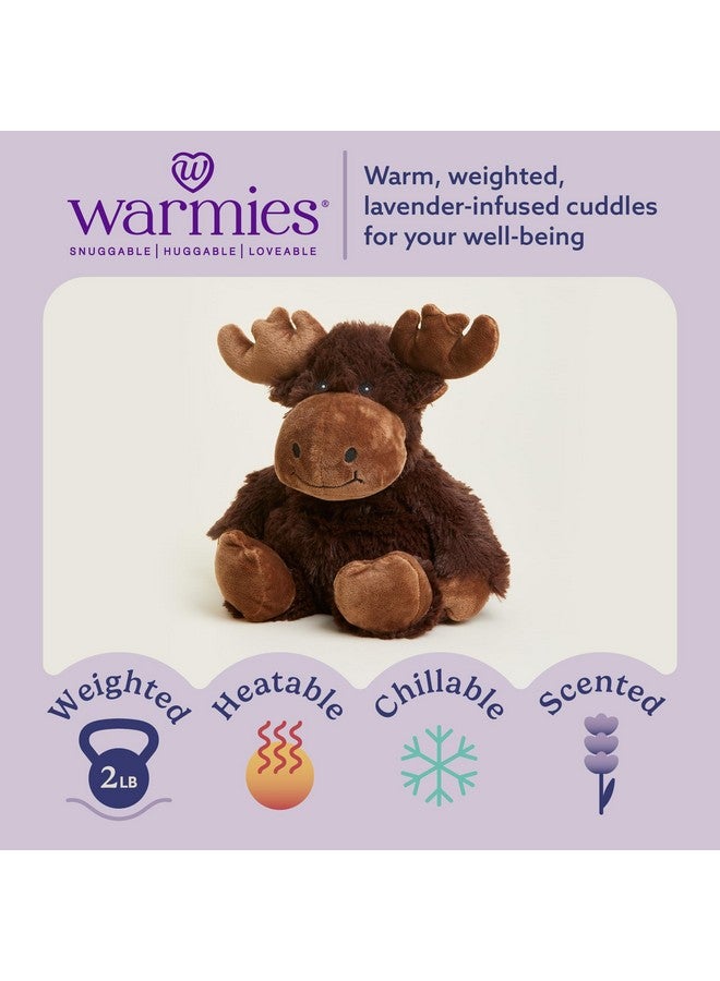 warmies Microwavable & Weighted Stuffed Animals, Moose - Heated Stuffed Animal Plushie for Warmth & Comfort - Cute Soft Plush Toys for Adults & Children (Boys, Girls, Babies & Toddlers) - Image 2
