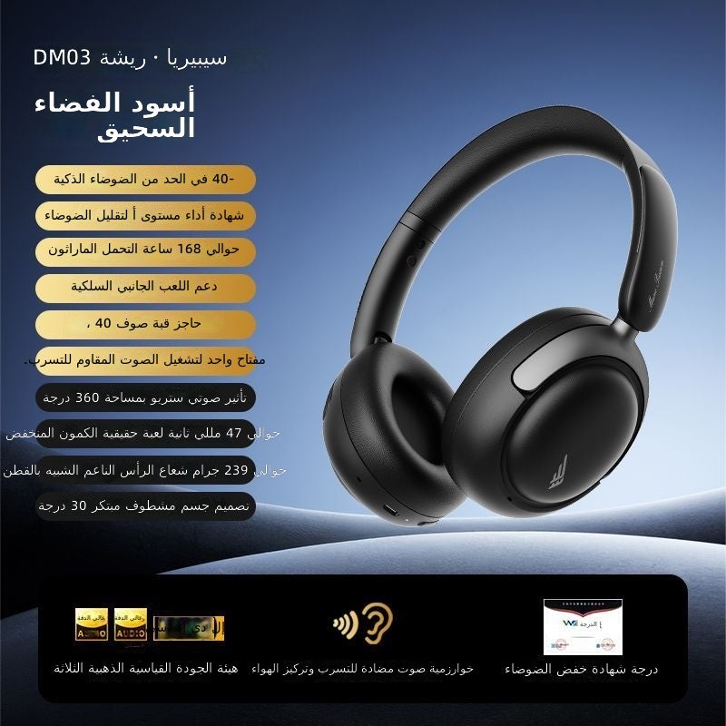 XIBERIA DM03 Wireless Over-Ear Headphones with Adaptive Active Noise Cancellation, Long Battery Life - Image 1