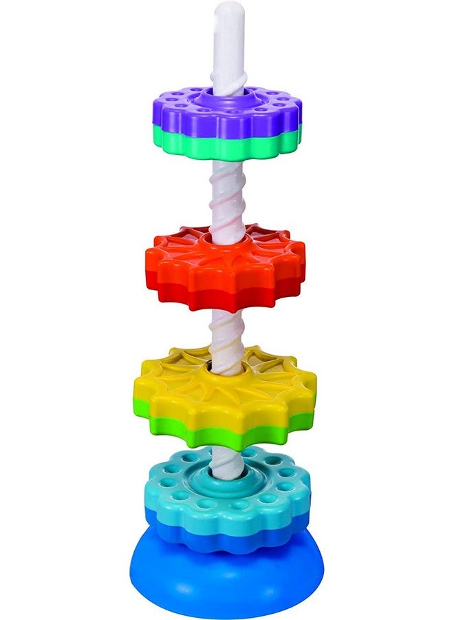 Tzoo Technology and You Tzoo Technology and You Spinning & Stacking Rings Toy for Toddlers | Set of 6 Multicolor Educational Toys for Kids | Improves Motor Skills, Focus & Hand-Eye Coordination | Montessori Toy for Babies - Image 3