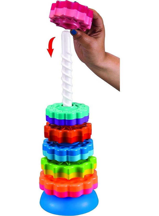 Tzoo Technology and You Tzoo Technology and You Spinning & Stacking Rings Toy for Toddlers | Set of 6 Multicolor Educational Toys for Kids | Improves Motor Skills, Focus & Hand-Eye Coordination | Montessori Toy for Babies - Image 2