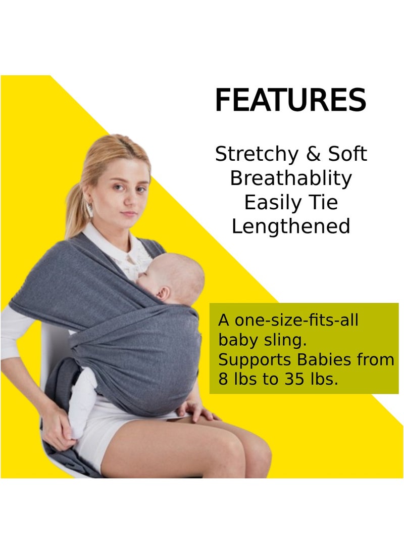 Urban Utility Little Joy - Premier Infant Carrier for Newborns - Baby Wrap ,  Sling Carrier , Infant Essentials , Swaddle Wrap , Kangaroo Baby Carrier , Infant Backpack , Newborn Gift Ideas ,  Toddler  - Image 2