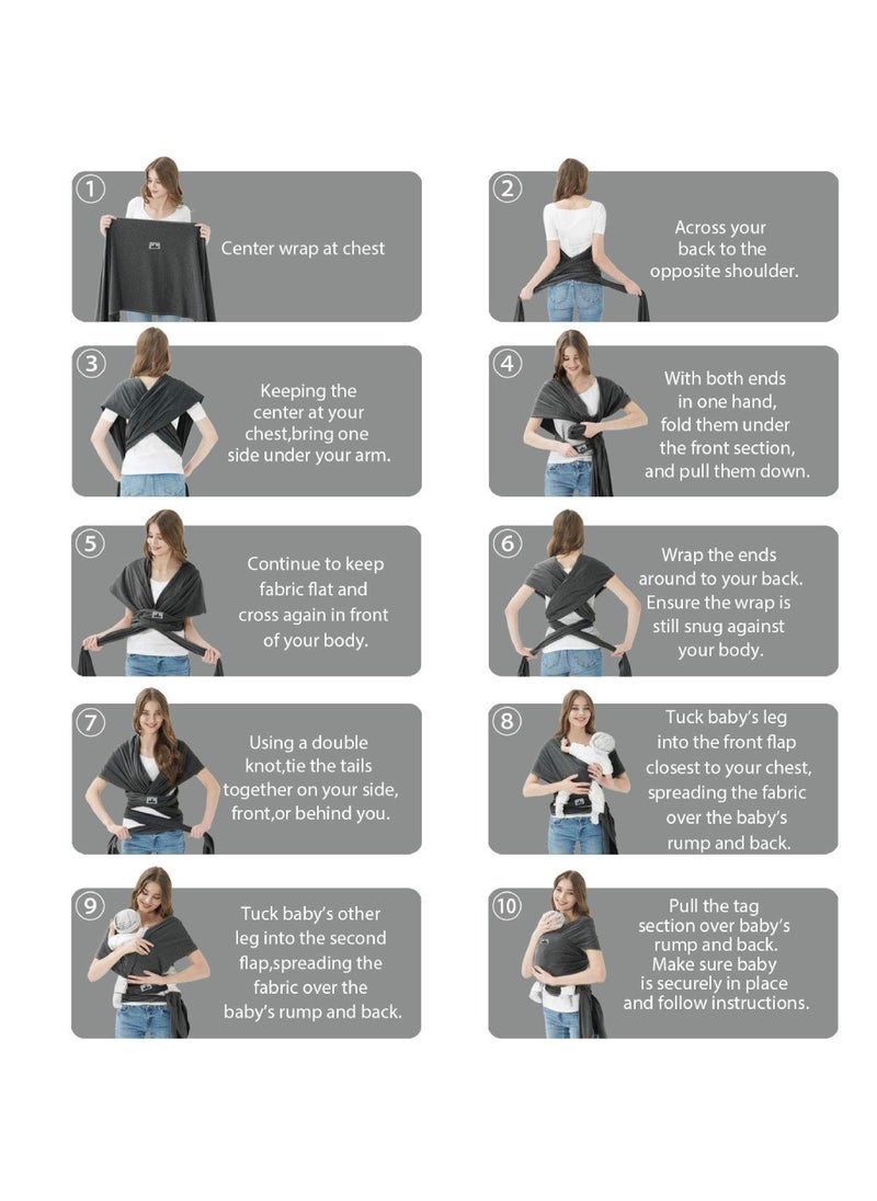 Urban Utility Little Joy - Premier Infant Carrier for Newborns - Baby Wrap ,  Sling Carrier , Infant Essentials , Swaddle Wrap , Kangaroo Baby Carrier , Infant Backpack , Newborn Gift Ideas ,  Toddler  - Image 5