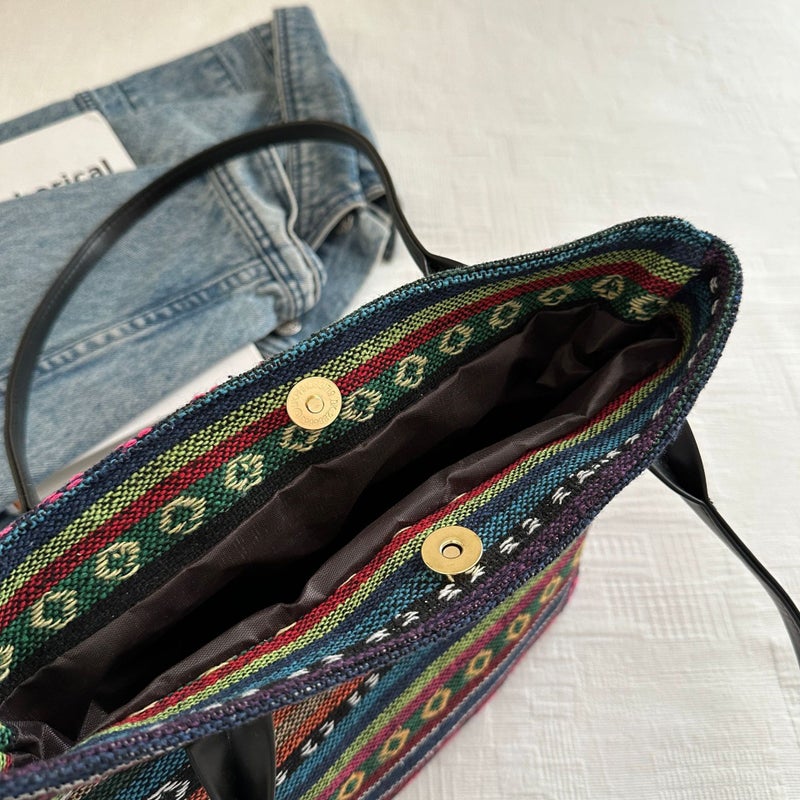 Bag Women'S High-End Shoulder Canvas Bag Fashion Shopping Handbag Korean-Style Large Capacity Mummy'S Commute Bag Tote - Image 5