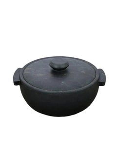 Seasoned  Natural Soapstone Cooking Pot  Gas and Electric Coil Stove Compatible Cookware  2600ml