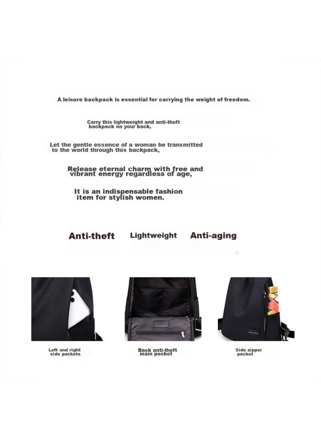 Yuyula Oxford Cloth Backpack For Women, Large Capacity Casual Backpack, Lightweight Travel Schoolbag For College Students, Qixi Gift For Girlfriend - Image 3