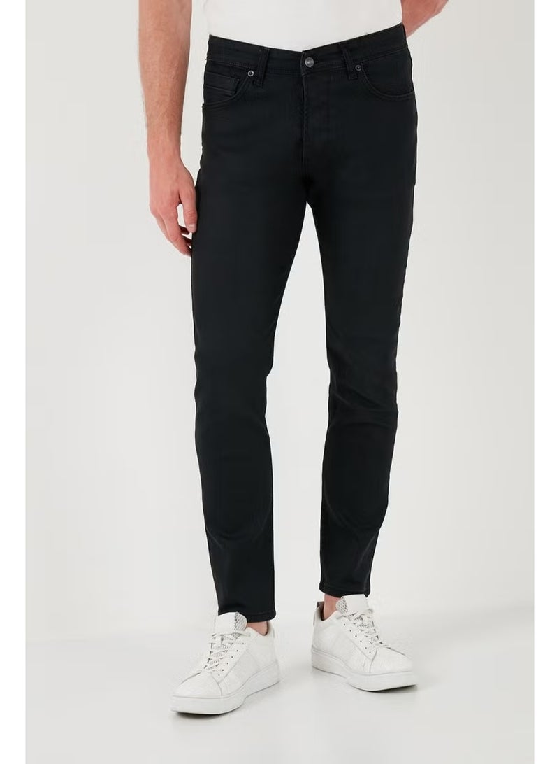 Buratti High Waist Slim Fit Jeans Men's Denim Trousers 6440305 - Image 5