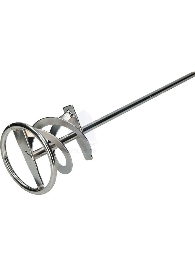 Royal Apex Paint Mud Mixer Mixing Rod Long Heavy Duty Cement Compound Mixer Silver - Image 1