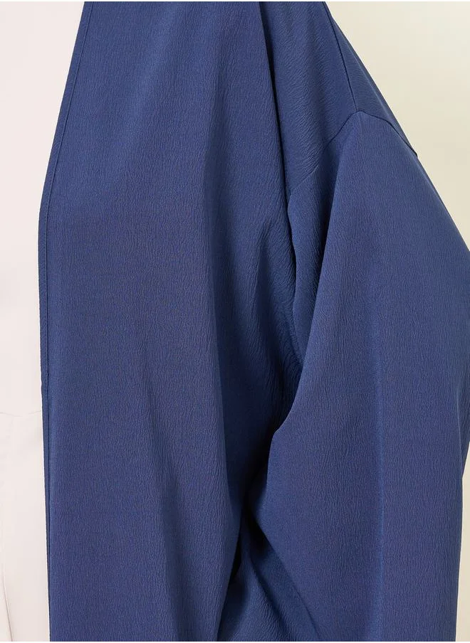 Styli Oversized Textured Longline Midi Length Kimono