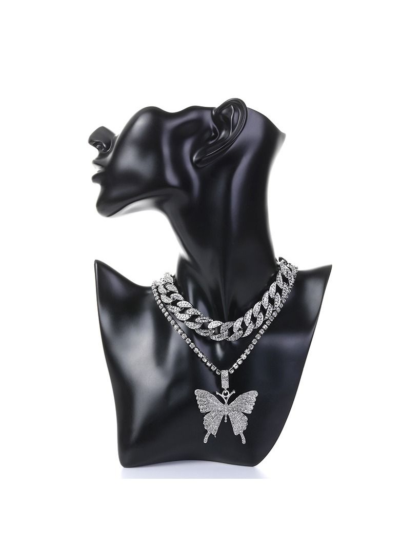 Butterfly Necklace With Diamond For Women - Image 3