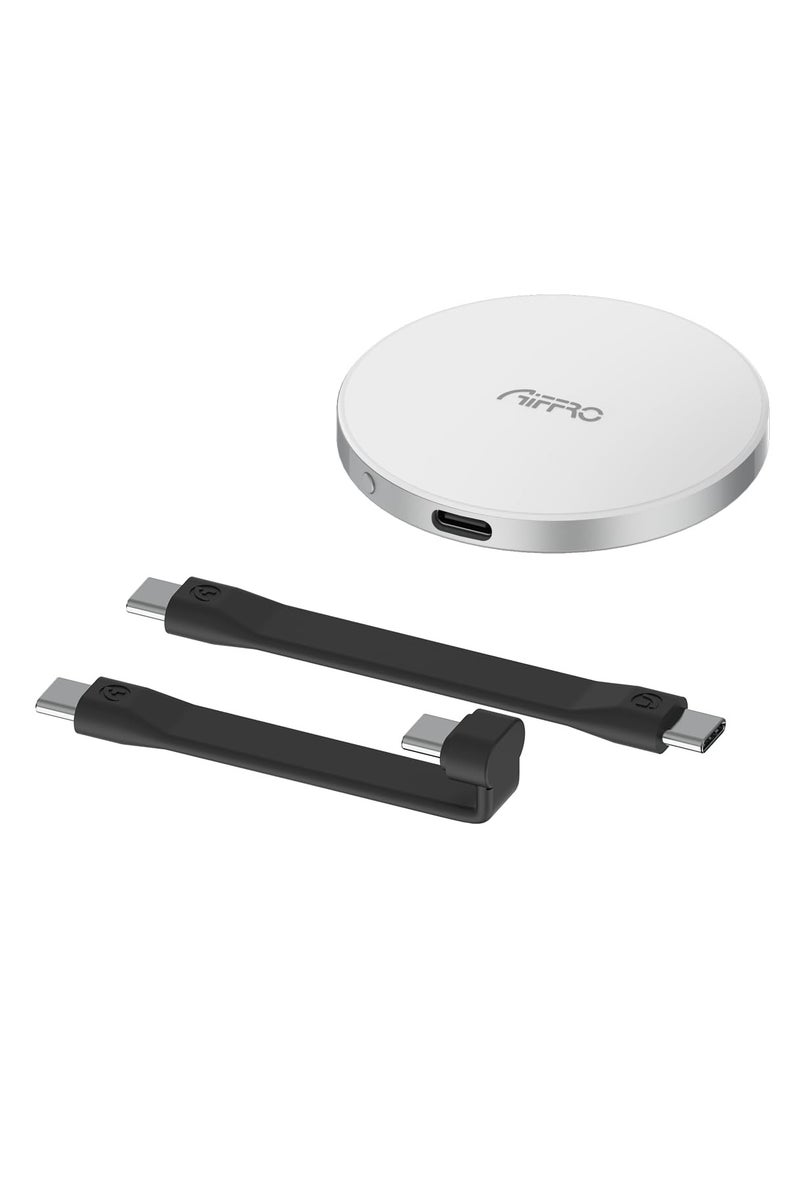 Aiffro P10 Magnetic Portable Solid State Drive, MagSafe Compatible, Type-C, Up To 2000MB/S (Silver, 1TB) - Image 2