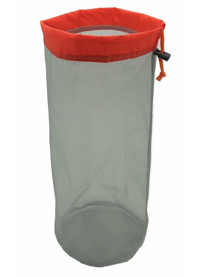 Alemon Small to XXLarge Ultralight Nylon Mesh Bags Sleeping Bag Ditty Sacks Drawstring Storage Bag for Travelling Hiking, Set of 5 - Image 4