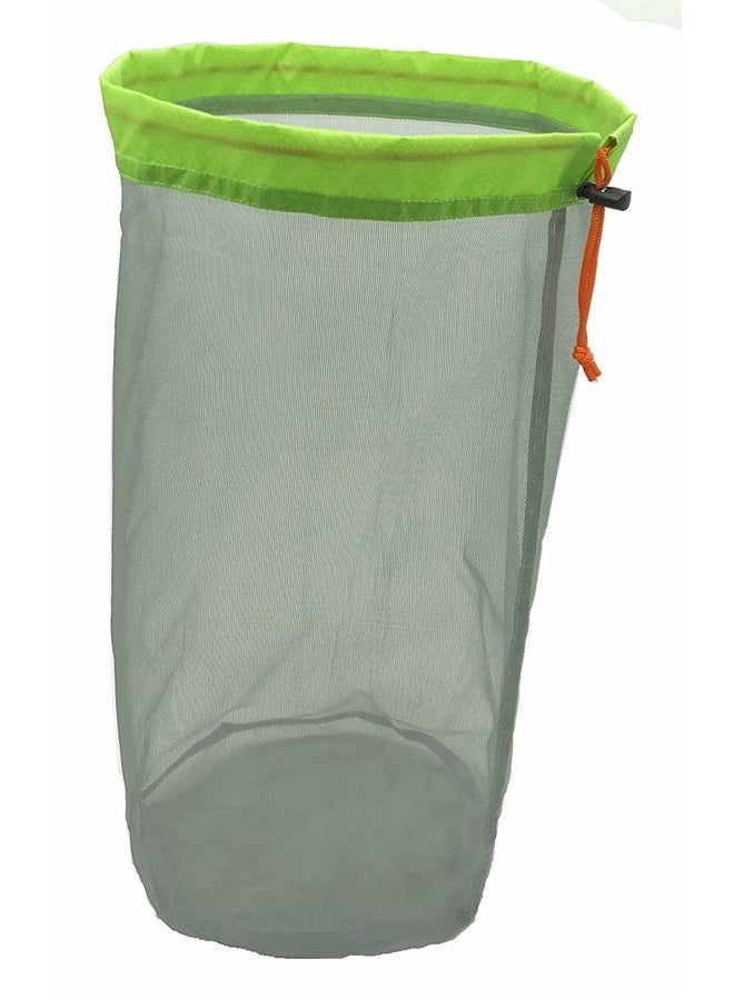 Alemon Small to XXLarge Ultralight Nylon Mesh Bags Sleeping Bag Ditty Sacks Drawstring Storage Bag for Travelling Hiking, Set of 5 - Image 3