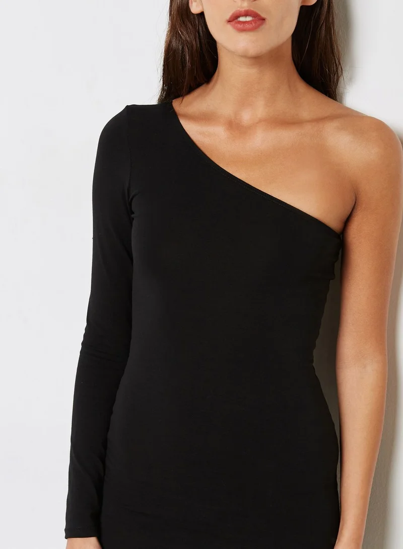 TOPSHOP One Shoulder Bodycon Dress