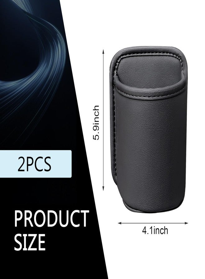 Bawkars 2 PCS Large Car Door Cup Holder, Clip On Backseat Pocket Beverage Holder, Waterproof Scratch-Resistant Car Window Cup Holder, Multifunctional Storage for Water Cup Mobile Phone Change (Black) - Image 2