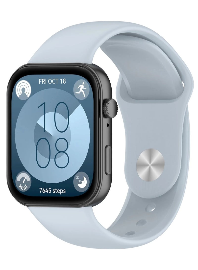 Silicone Strap For Huawei Watch Fit 3 /Fit 4 / Fit 4 Pro Sport band Smartwatch Accessories Replacement Correa Bracelet (Light Blue) - Image 1