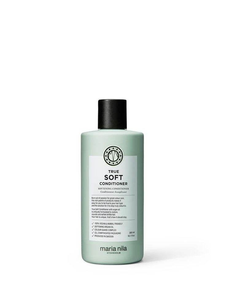 Maria Nila Maria Nila True Soft, Conditioner 10.1 Fl Oz, For Dry Hair, Argan Oil Remoisturises & Reduces Frizz, 100% Vegan & Sulfate/Paraben free  - Image 1