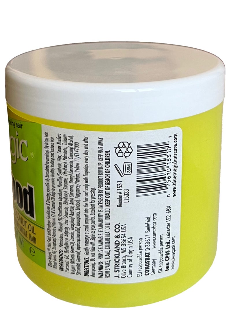 BLUE MAGIC - Hair Food BLMHFOO, Coconut, 12 Ounce - Image 1