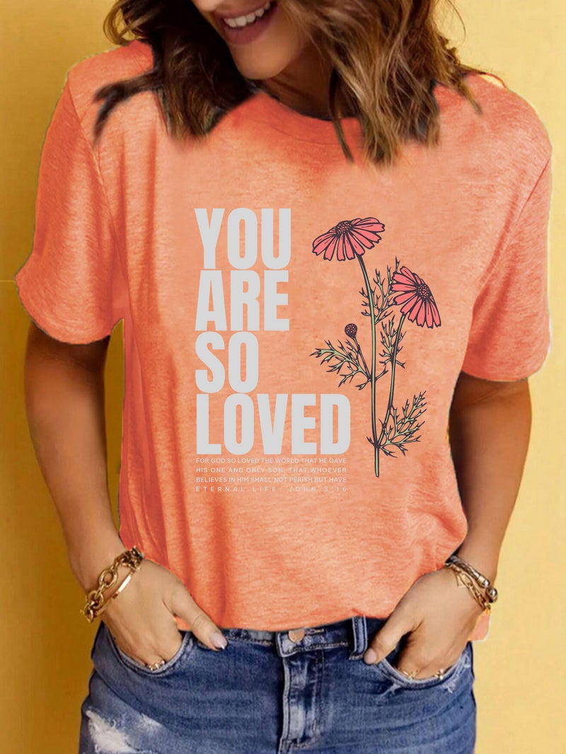 Summer Women'S Clothing Pattern Printing Round Neck Short Sleeve T-Shirt Casual Fashion Explosion T-Shirt - Image 5