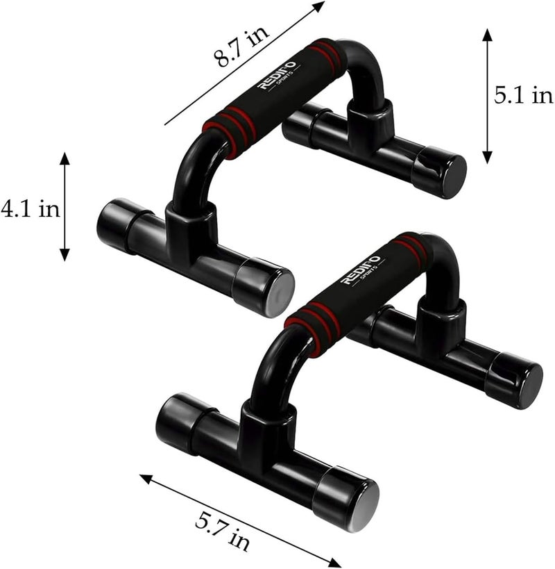 Redipo Push Up Bars Strength Training - Workout Stands With Ergonomic Push-up Bracket Board with Anti-Slip Sturdy Structure Portable for Home Fitness Training, Push Up Stands Handle for Floor Workouts - Image 2