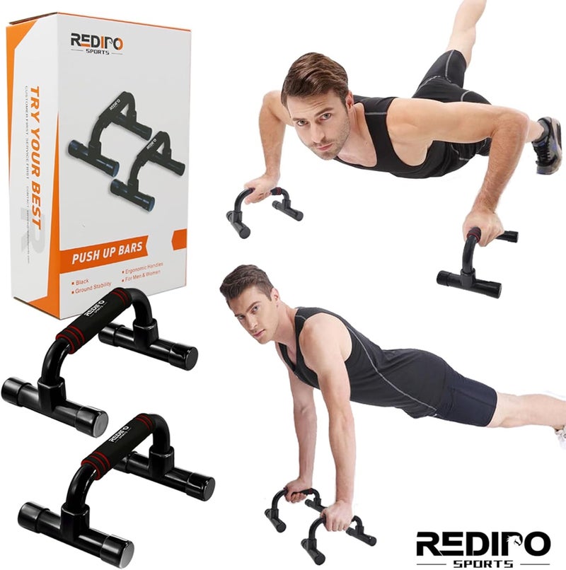 Redipo Push Up Bars Strength Training - Workout Stands With Ergonomic Push-up Bracket Board with Anti-Slip Sturdy Structure Portable for Home Fitness Training, Push Up Stands Handle for Floor Workouts - Image 5