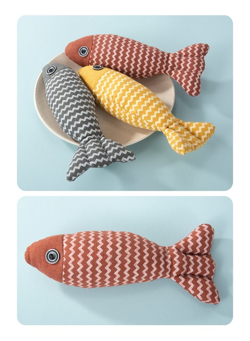 Generic Catnip fish cat toys self hi boredom simulation fish kitten kitten teething teaser cat stick pet cat supplies  - Image 4