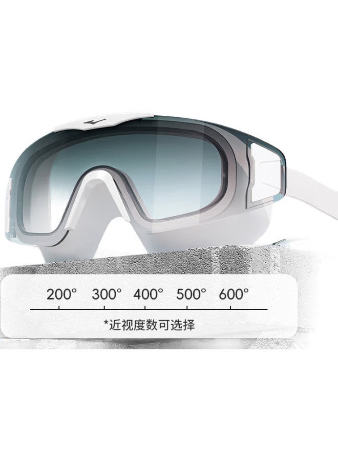 ERKE Swimming Goggles, Large Frame For Adults, Waterproof And Anti-Fog, High Definition, For Men And Women, Myopia Swimming Goggles, 600 Degrees, Black - Image 2